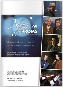 Night of the Proms 2009 - Belgium - brochure for VIP.
