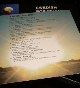 Swedish Pop Music CD 2009